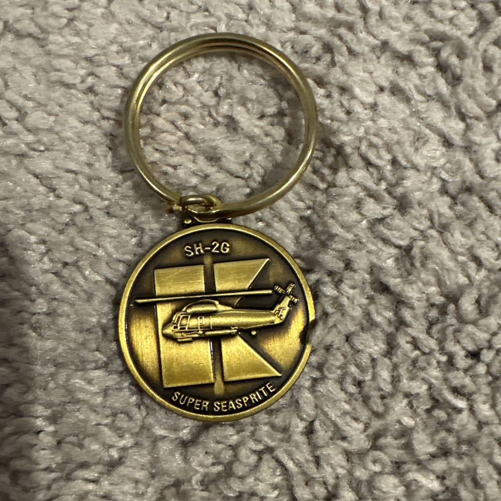 Vintage Kaman SH-2G Seasprite Helicopter Key Chain New